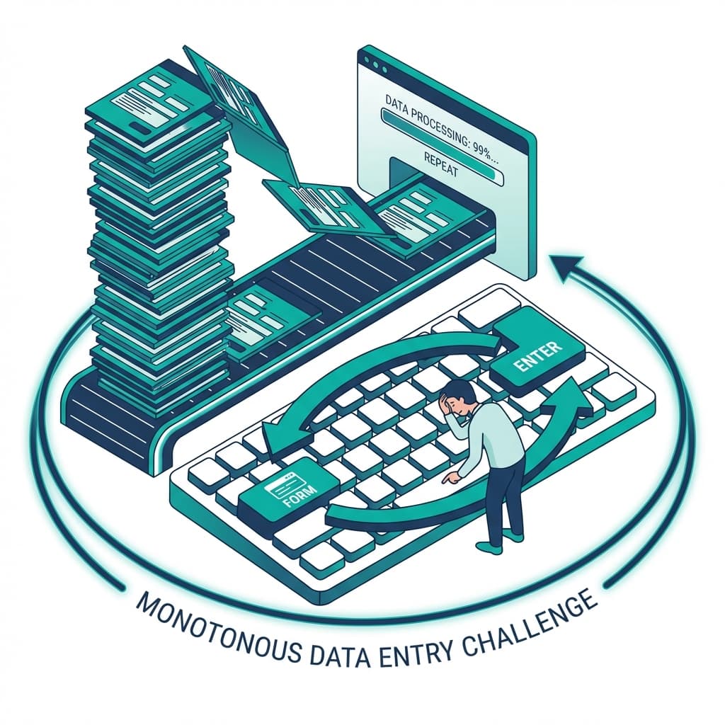 Manual Data Entry from PDFs and Forms