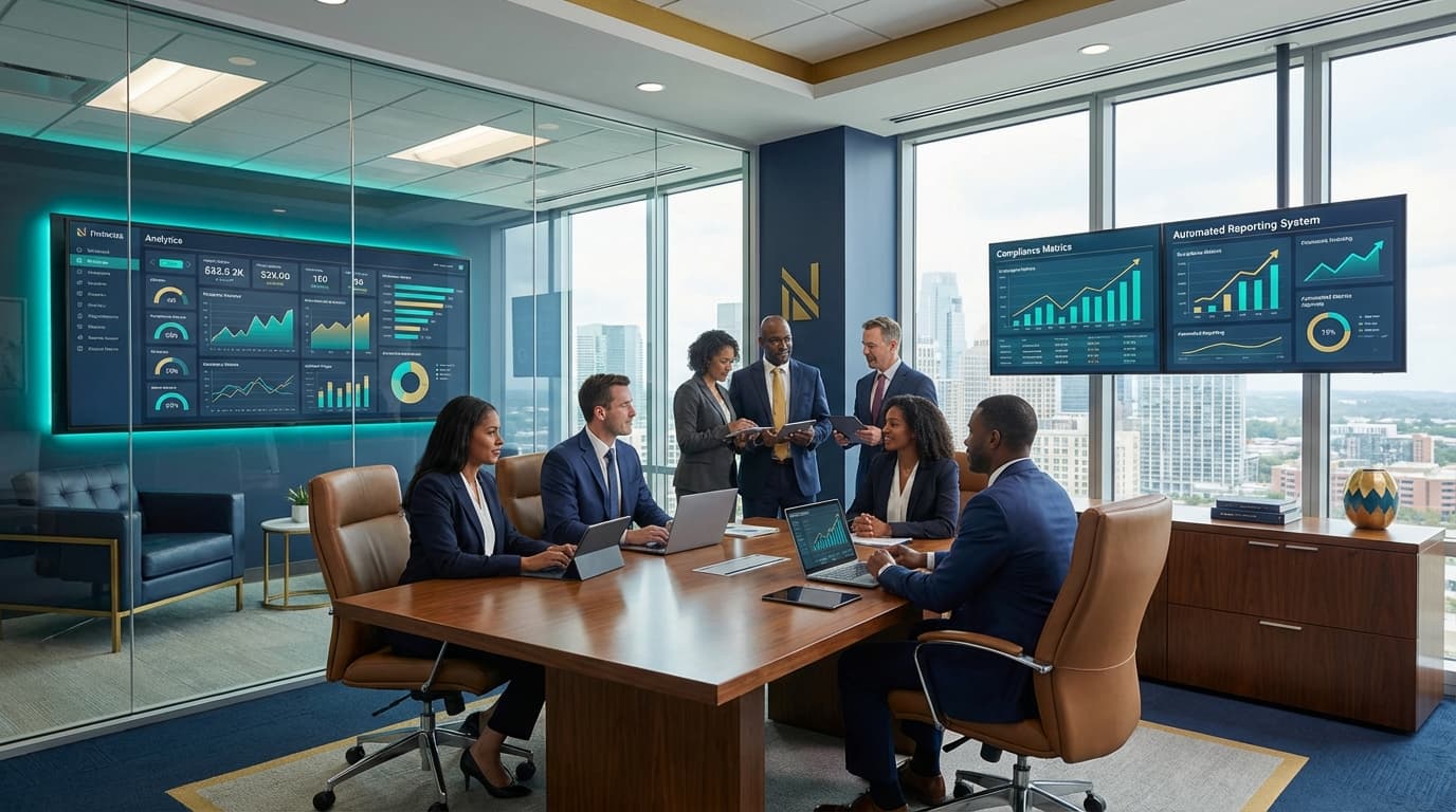 Financial services automation with secure document processing and compliance workflows